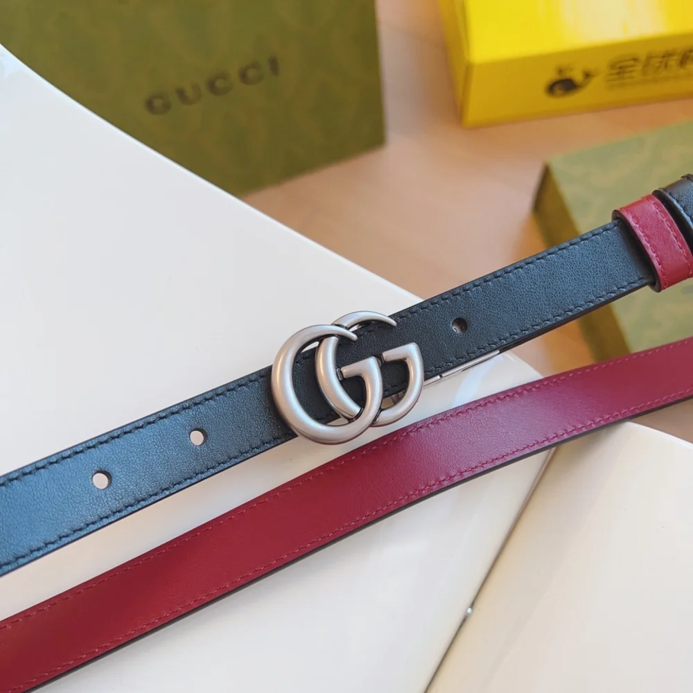 Gucci Black and Red Womens Belt - Picture 3 of 9